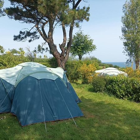 Tente 3 Chambres, Petit Camping Familial Vue Mer Plestin-les-Grèves Exteriör bild
