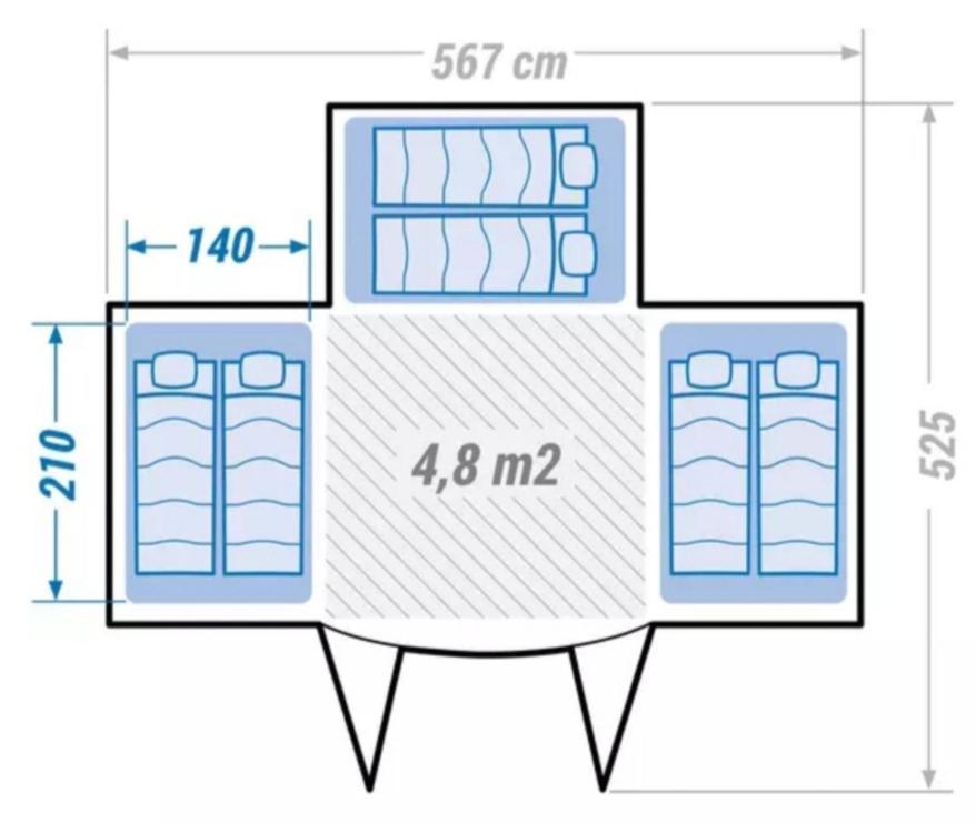 Tente 3 Chambres, Petit Camping Familial Vue Mer Plestin-les-Grèves Exteriör bild
